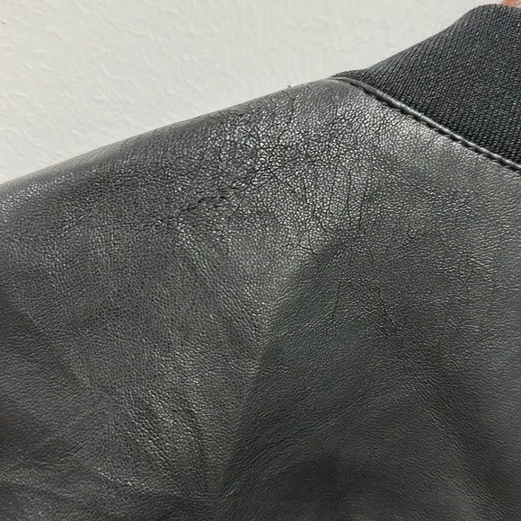 Zara Man Black PU Zip Jacket in Size M - Picture 4 of 4